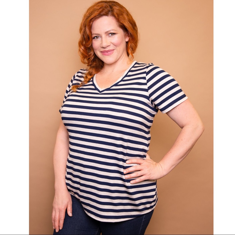 Nautical Vneck Tee